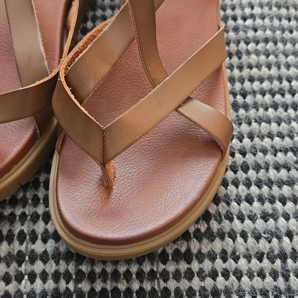 MIA Brown Strappy Casual Sandals, 7.5, Comfortable, VGUC, Brown Casual Neutral - Picture 3 of 10